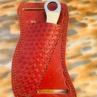 Custom handmade rasp steel cowboy skinner knife