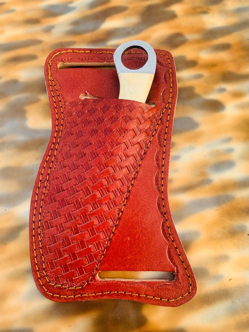 Custom handmade rasp steel cowboy skinner knife - Image 2