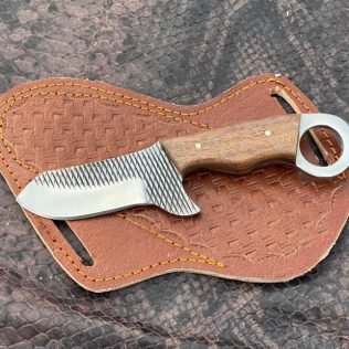 Custom Handmade horse file steel cowboy skinner knife