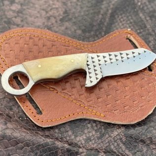 Custom Handmade horse file steel cowboy skinner knife