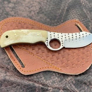Custom Handmade horse file steel cowboy skinner knife