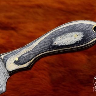 CUSTOM Cowboy Bull Cutter Knife Made from Damascus Steel, 8″ Handmade Knife With Leather Sheath Included, Bushcrafthits, Cooking, Culinary