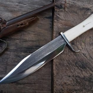 gaucho forged custom knife classic rangers bowie confederate frontier civil war cowboy carbon steel handmade rustic hunter edc rangers