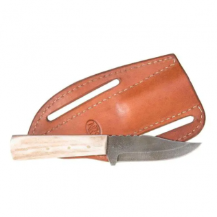 NRS Cowtown Ranch Knives Timberline Knife w/Plain Leather Sheath