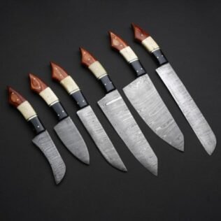Chef knives set of 6 pieces