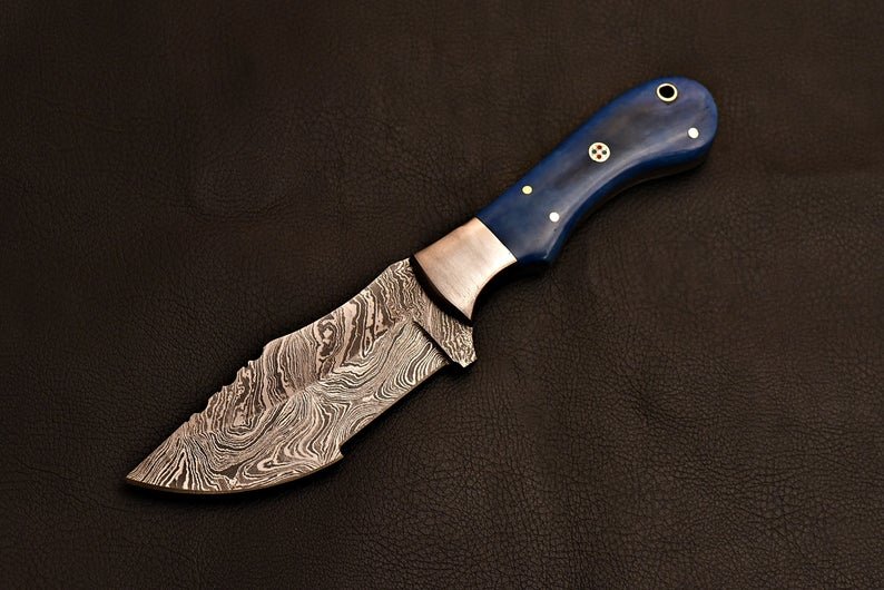 Handmade Damascus Steel Tracker Knife - Image 3
