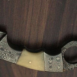 handmade Damascus karambit camel handle