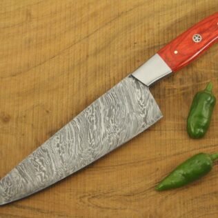 Custom Handmade Damascus Chef Knife