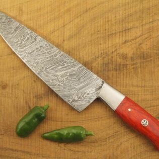 Custom Handmade Damascus Chef Knife