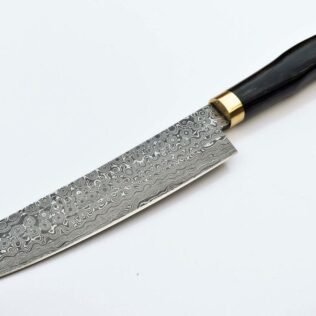Damascus Chef Knife Vintage Knife Forged Steel Knife Perfect Gift Handcrafted Kitchen Assortment Handle with Buffalo Horn