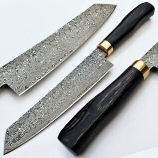 Damascus Chef Knife Vintage Knife Forged Steel Knife Perfect Gift Handcrafted Kitchen Assortment Handle with Buffalo Horn