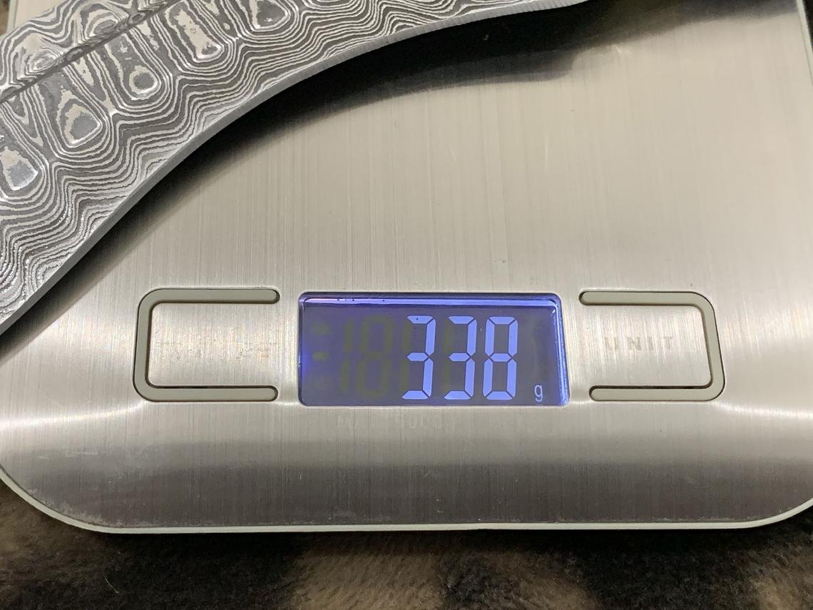 Genuine Gurkha Kukri Damascus Knife with Walnut wood scale 12inch - Image 4