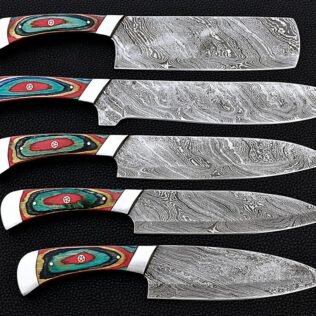 Handmade high quality chef knives, Damascus steel chef knives, Stunning gift, Groomsmen gift, Christmas gift, New year gift, Birthday gift