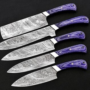 New year gift,Best quality damascus steel knives,Unique gift,Gift for dad,Gift for him,Gift for her,Chef set