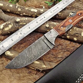 Handmade Fixed blade Damascus steel Skinner knife, Housewarming gift, Gift for him, Birthday Gift, New year Gift, Christmas Gift, Mens Gift