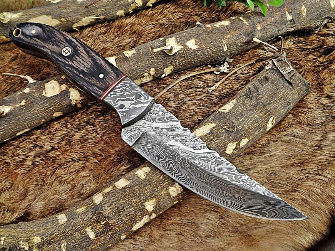 Handmade High quality Damascus steel Skinner knife, Gift for him, Gift for her, Handmade gift, Boyfriend gift, New year Gift, Christmas Gift - Image 7