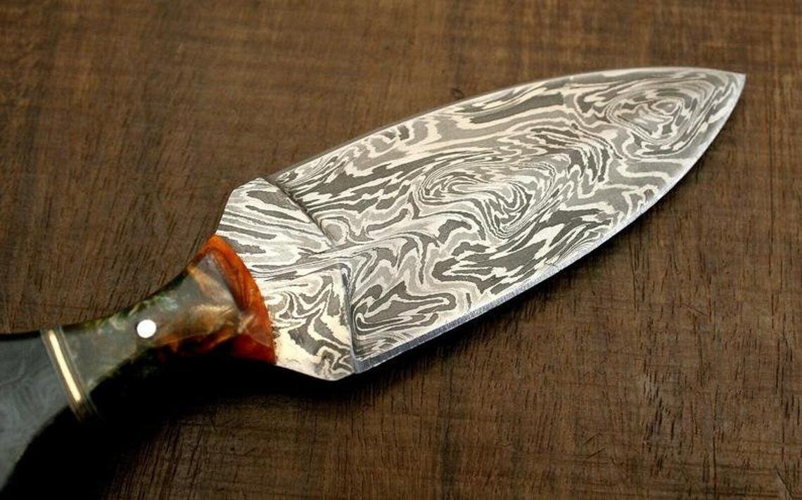 The Custom Handmade Damascus Steel boot Dagger,Dagger Knife - Image 6