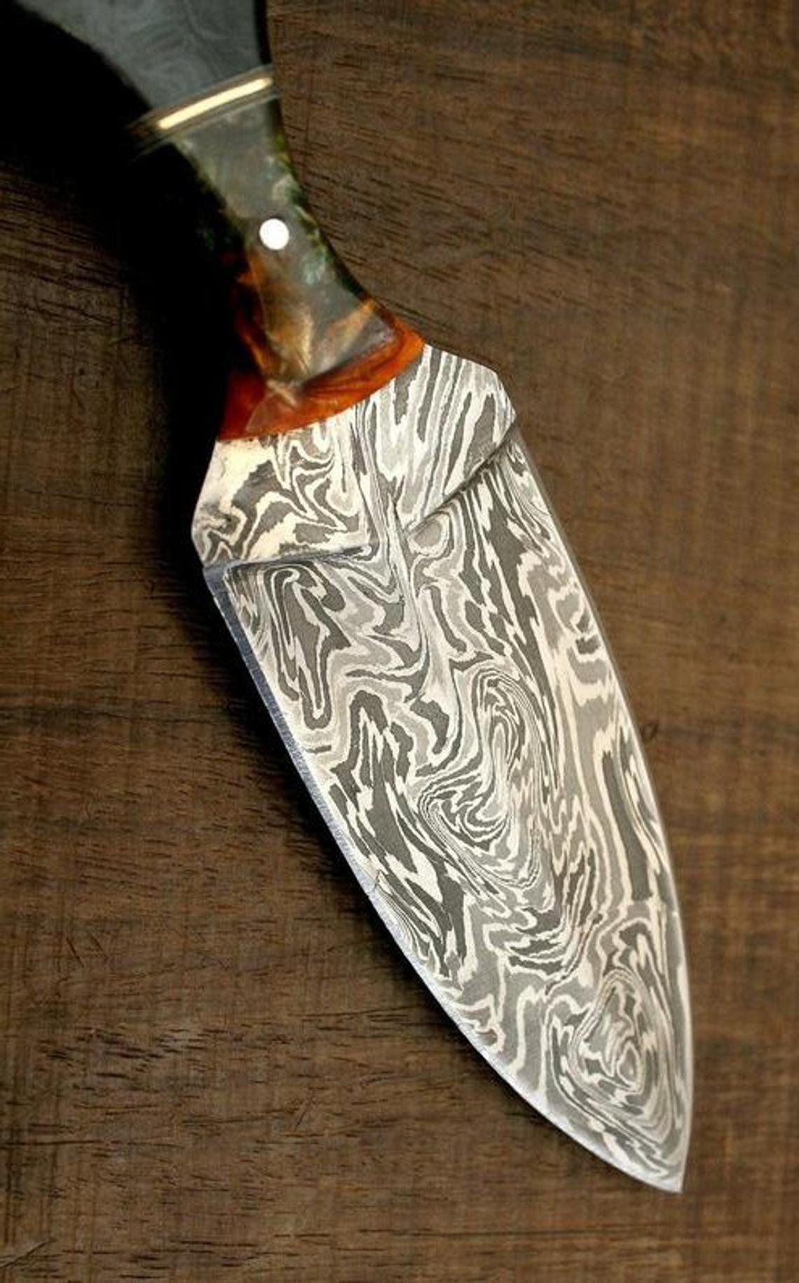 The Custom Handmade Damascus Steel boot Dagger,Dagger Knife - Image 7