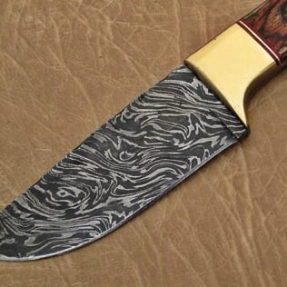 Handmade Damascus steel Skinner knife, Hand forged knife, Anniversary gift, Christmas gift, Gift for him, Gift for boyfriend, New year Gift