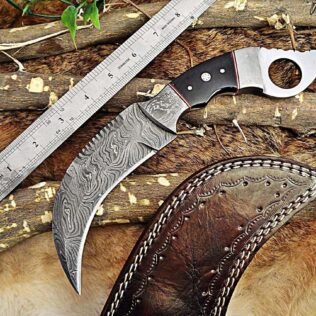 Handmade damascus steel hunting knife, Fixed blade knife, Anniversary gift, Christmas gift, Gift for him, Christmas gift, New year gift