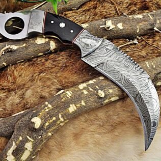 Handmade damascus steel hunting knife, Fixed blade knife, Anniversary gift, Christmas gift, Gift for him, Christmas gift, New year gift