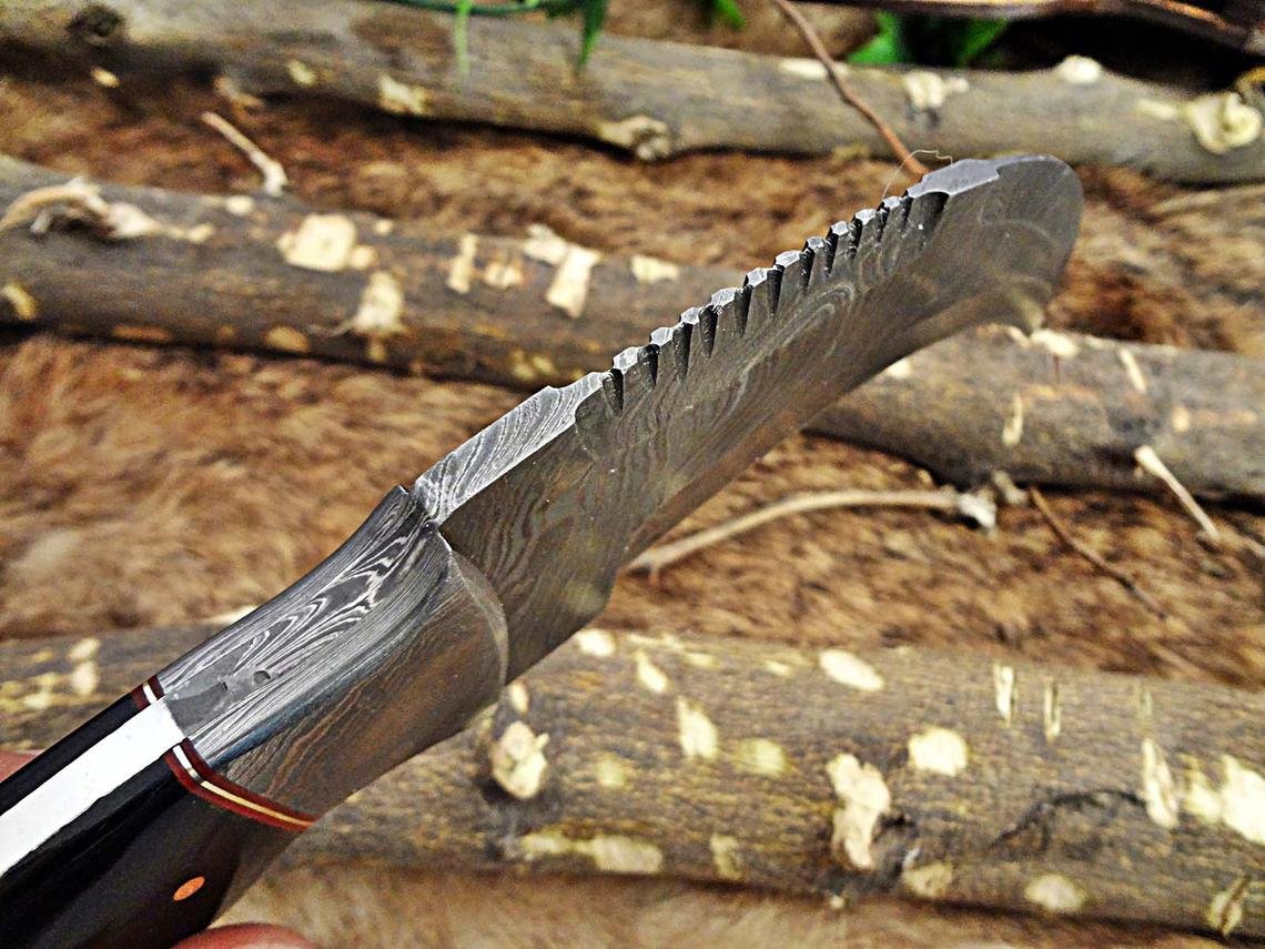 Handmade damascus steel hunting knife, Fixed blade knife, Anniversary gift, Christmas gift, Gift for him, Christmas gift, New year gift - Image 3