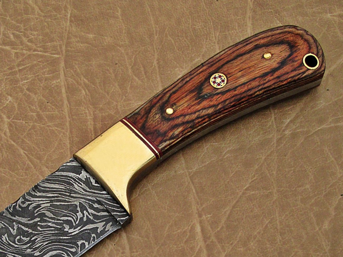 Handmade Damascus steel Skinner knife, Hand forged knife, Anniversary gift, Christmas gift, Gift for him, Gift for boyfriend, New year Gift - Image 3