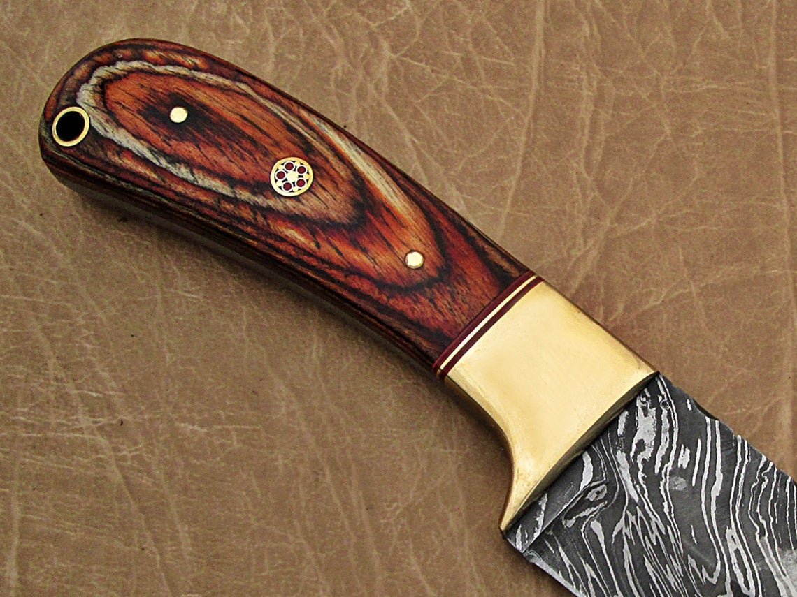 Handmade Damascus steel Skinner knife, Hand forged knife, Anniversary gift, Christmas gift, Gift for him, Gift for boyfriend, New year Gift - Image 6