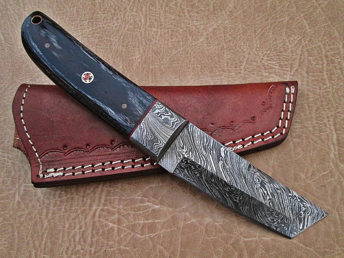 Handmade Damascus steel Skinner knife, Gift For boyfriend, Housewarming gift, Gift for him, Gift for her, Christmas gift, New Year Gift - Image 5
