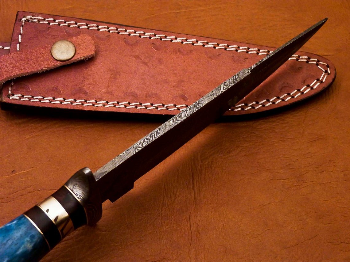 custom handmade knife damascus knife steel chef knife hunting knife bowie knife happy anniversary - Image 10