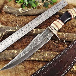 Handmade damascus steel knife, Hunting knife, Housewarming gift, Gift for men, Antique gift, Birthday gift, Christmas gift, New year gift
