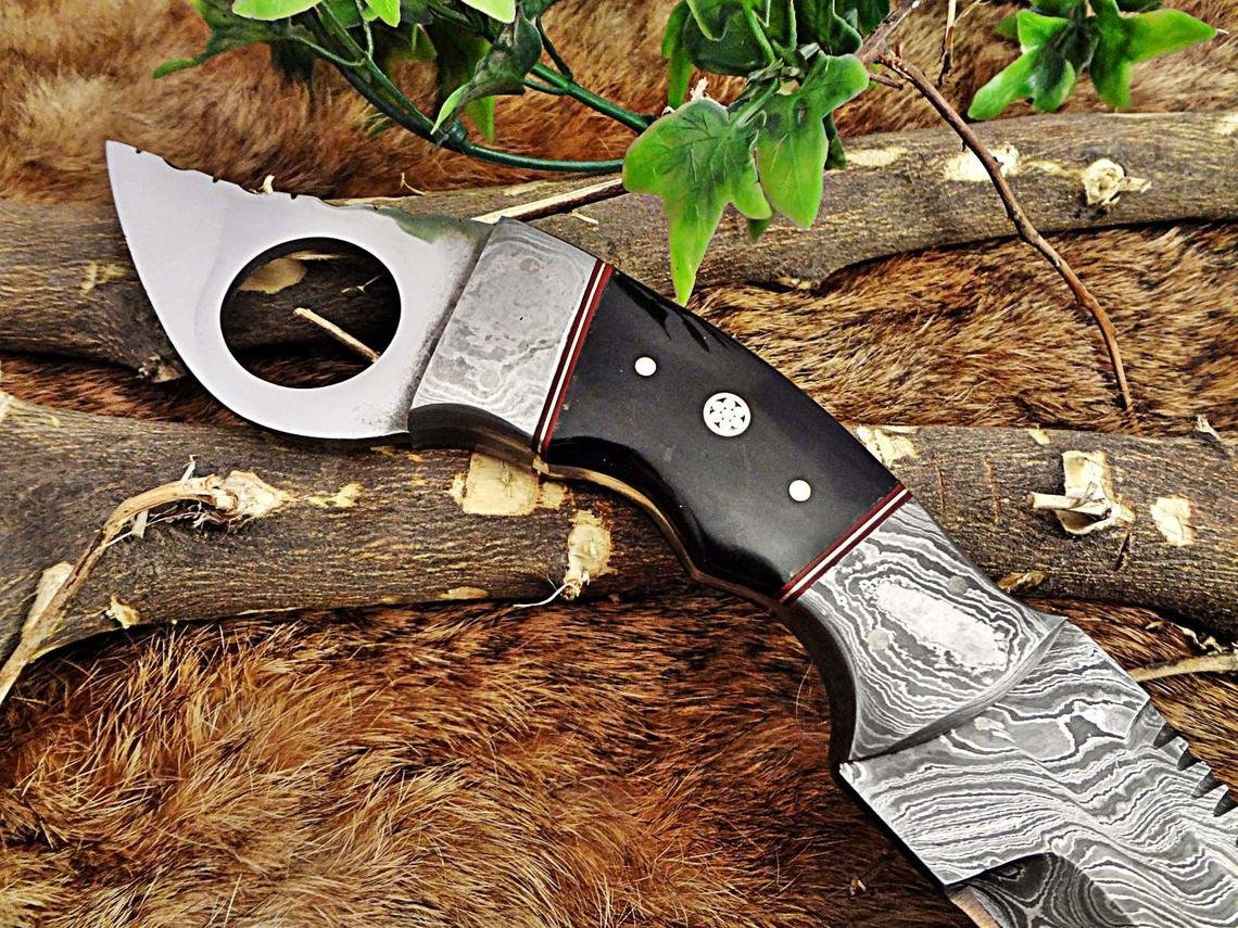 Handmade damascus steel hunting knife, Fixed blade knife, Anniversary gift, Christmas gift, Gift for him, Christmas gift, New year gift - Image 7