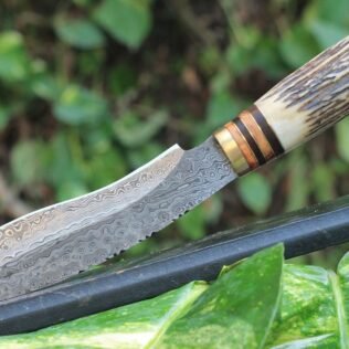 Handmade Damascus Steel Kukri Knife. Kukri Knife with Stag Horn Handle, Custom made kukri knife,Best for Gift on any occasion, Quality Steel