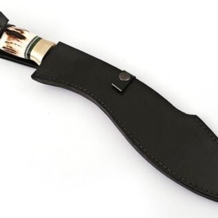 Beautiful gift for him Deer Antler Handmade Damascus Kukri Knife 18″ – Camping, Hunting, Hiking, Bushcraft, Gurkha, Kukri, Machete