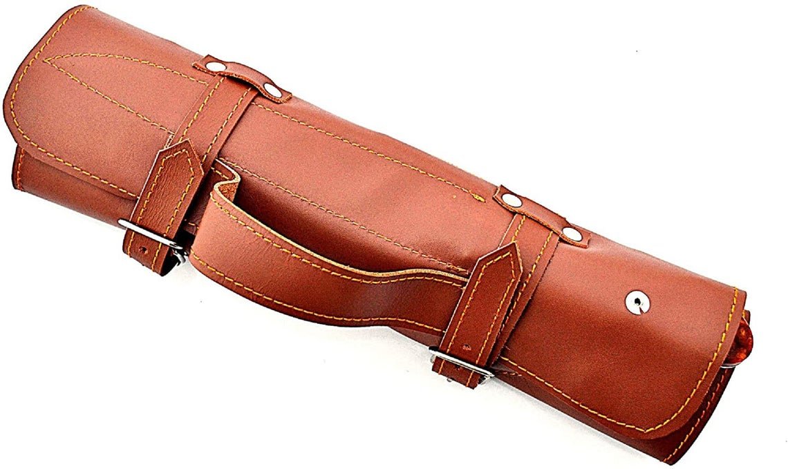 Custom Handmade Damascus Chef Knives Set/Kitchen Knives 6 Pieces Set (Yellow Resin) - Image 8