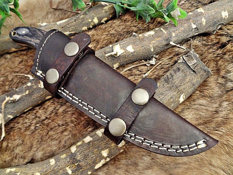Handmade High quality Damascus steel Skinner knife, Gift for him, Gift for her, Handmade gift, Boyfriend gift, New year Gift, Christmas Gift - Image 4