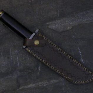 DAMASCUS STEEL CUSTOM HAND MADE HUNTING TANTO BOWIE KNIFE 13