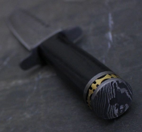 DAMASCUS STEEL CUSTOM HAND MADE HUNTING TANTO BOWIE KNIFE 13 - Image 4